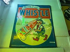 Whistle Rare Embossed Soda Sign 