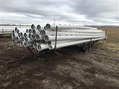 Gated PVC Irrigation Pipe W/Trailer 
