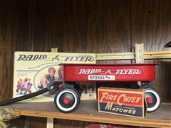 Radio Flyer Wagon And Misc Toy Cars 