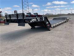 1998 Muv-All 4860SFTD T/A Fixed Neck Lowboy W/Hyd Tail Section 