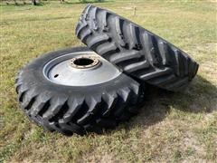 Armstrong Hi-Traction Lug Radial 18.4R42 Rear Tractor Tires And Rims 