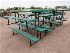 8' Wooden Picnic Tables 
