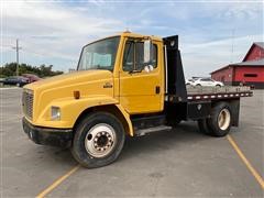 2001 Freightliner FL50 S/A Flatbed Truck W/12' Bed 