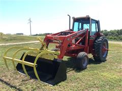 1978 International 1586 2WD Tractor W/Grapple Loader 