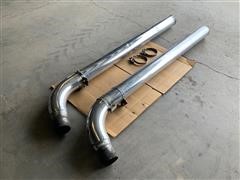 Dual Chrome Truck Exhaust Pipes 