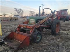 1952 Oliver 88 2WD Tractor W/Farm Hand Loader 