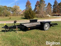 2008 Homemade 13' Flatbed Tilt Deck Trailer 