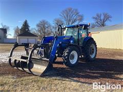 2013 New Holland T6.175 MFWD Tractor W/Grapple Loader 