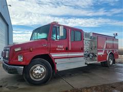 1996 Freightliner FL80 S/A Crew Cab Fire Truck 
