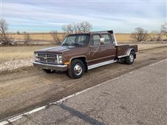 1988 Chevrolet Silverado 30 4 Door Dually Flatbed Pickup 