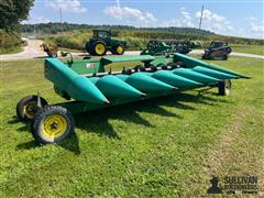 1996 John Deere 693 6R30" Corn Header W/Header Trailer 