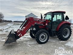 2015 Case IH Farmall 75C MFWD Tractor W/L620 Self-Leveling Loader 