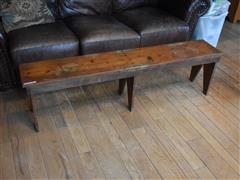 Primitive Wooden Bench 