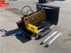 2022 AGROTK SSHH680 Hydraulic Breaker Skid Steer Attachment 