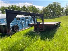 T/A Gooseneck Tilt Flatbed Trailer 