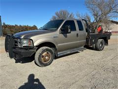 2005 Ford F350 4x4 Extended Cab Pickup W/Dew Eze Bale Bed 