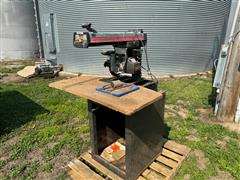 Craftsman 10" Radial Arm Saw On Stand 