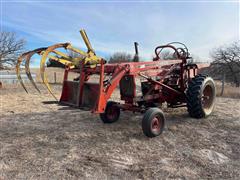 1966 International 706 2WD Gas Tractor W/Farmhand F11 Loader 