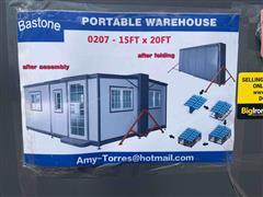 2023 Bastone 0207 15'x20' Portable Warehouse Building 