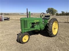 1943 John Deere B 2WD Tractor W/Tricycle-Front & Sickle Mower 