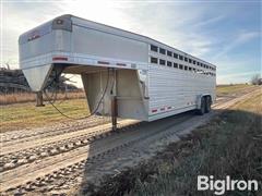 2006 Eby Gooseneck T/A Aluminum Livestock Trailer 