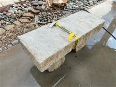 Colorado Buff 3-Pc Natural Stone Bench 