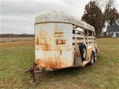 1972 Drover Flying L 5' X 16' T/A Livestock Trailer 