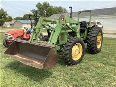 1984 John Deere 1650 MFWD Tractor W/Loader 