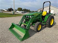 2022 John Deere 4044M MFWD Compact Utility Tractor W/Loader 