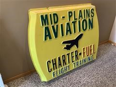 Antique Airport Sign 