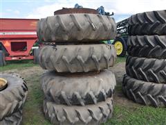 18.4-38 Tires And Clamp Duals 