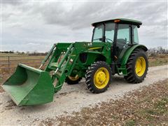 2018 John Deere 5055E MFWD Tractor W/Loader 