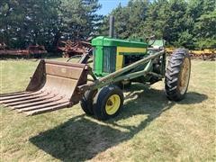 1958 John Deere 620 2WD Tractor With JD 45 Loader 