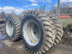 Firestone 18.4R42 Radial All Traction Set Of Duals For Combine 