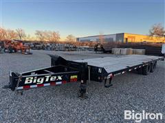 2019 BigTex 22PH 30’ T/A Flatbed Trailer W/Duals & Pintle Hitch 