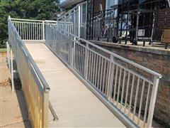 Redd Team Aluminum Semi-Permanent Commercial ADA Approved Wheelchair Ramp 