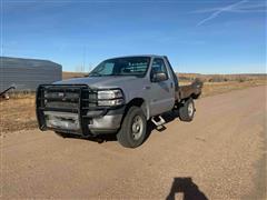 2006 Ford F350 4x4 Flatbed Pickup 