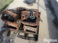 Metal Skid Steer Tire Tracks 