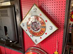 Gilmore Gasoline Lighted Clock 