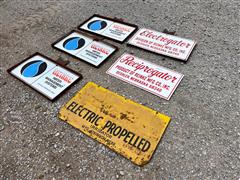 Reinke/Olson Vintage Pivot Irrigation Signs 