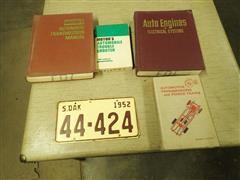 1952 South Dakota Antique License Plate & Repair Manuals 