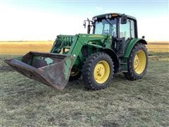 2009 John Deere 6430 Premium MFWD Tractor W/JD 673 Loader 