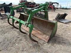 John Deere Loader Bucket Attachment W/Grapple 