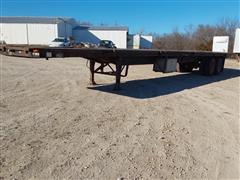 1985 Great Dane GP-45 45' T/A Flatbed Trailer W/Hay Extension 