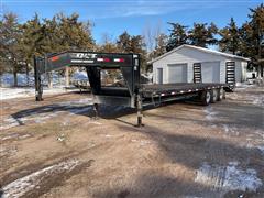 2008 Dct Tri/A 27’ Flatbed Trailer w/ Dovetail 
