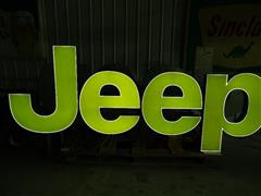 JEEP Dealership Light Up Sign 