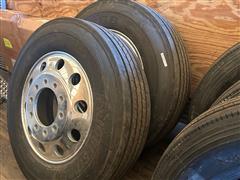 Bridgestone 285/75R-24.5 Truck Tires & Rims 