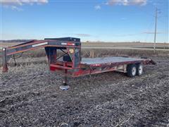 2002 Specially Constructed 20' T/A Flatbed Trailer W/4' Beavertail 