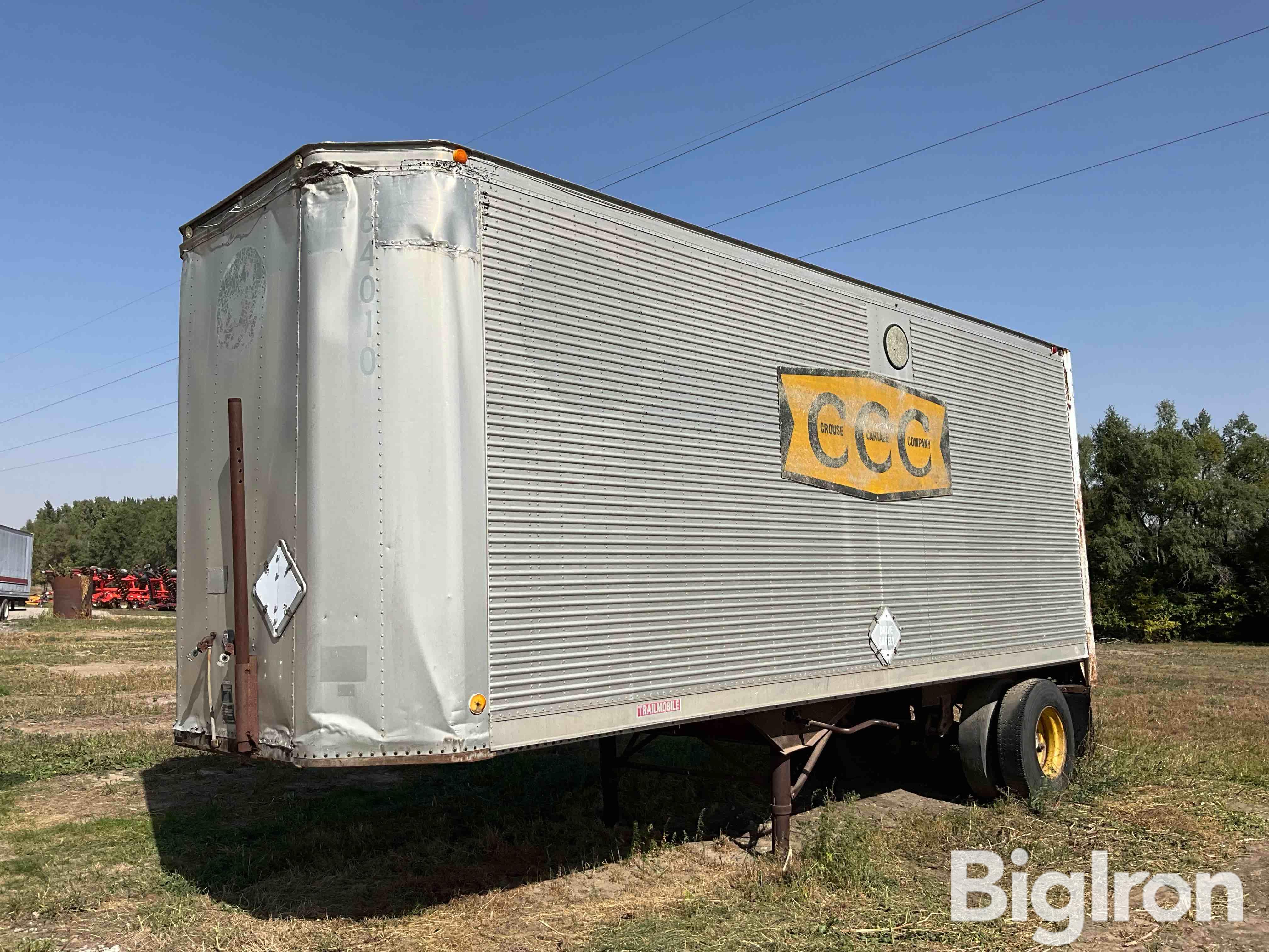 1973 Trailmobile A71P 25’ S/A Enclosed Dry Van Trailer W/Contents 