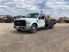 2008 Ford F350 2WD Flatbed Truck 